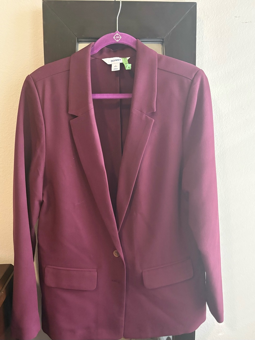 Old Navy Women's Plum Wine Blazer Jacket